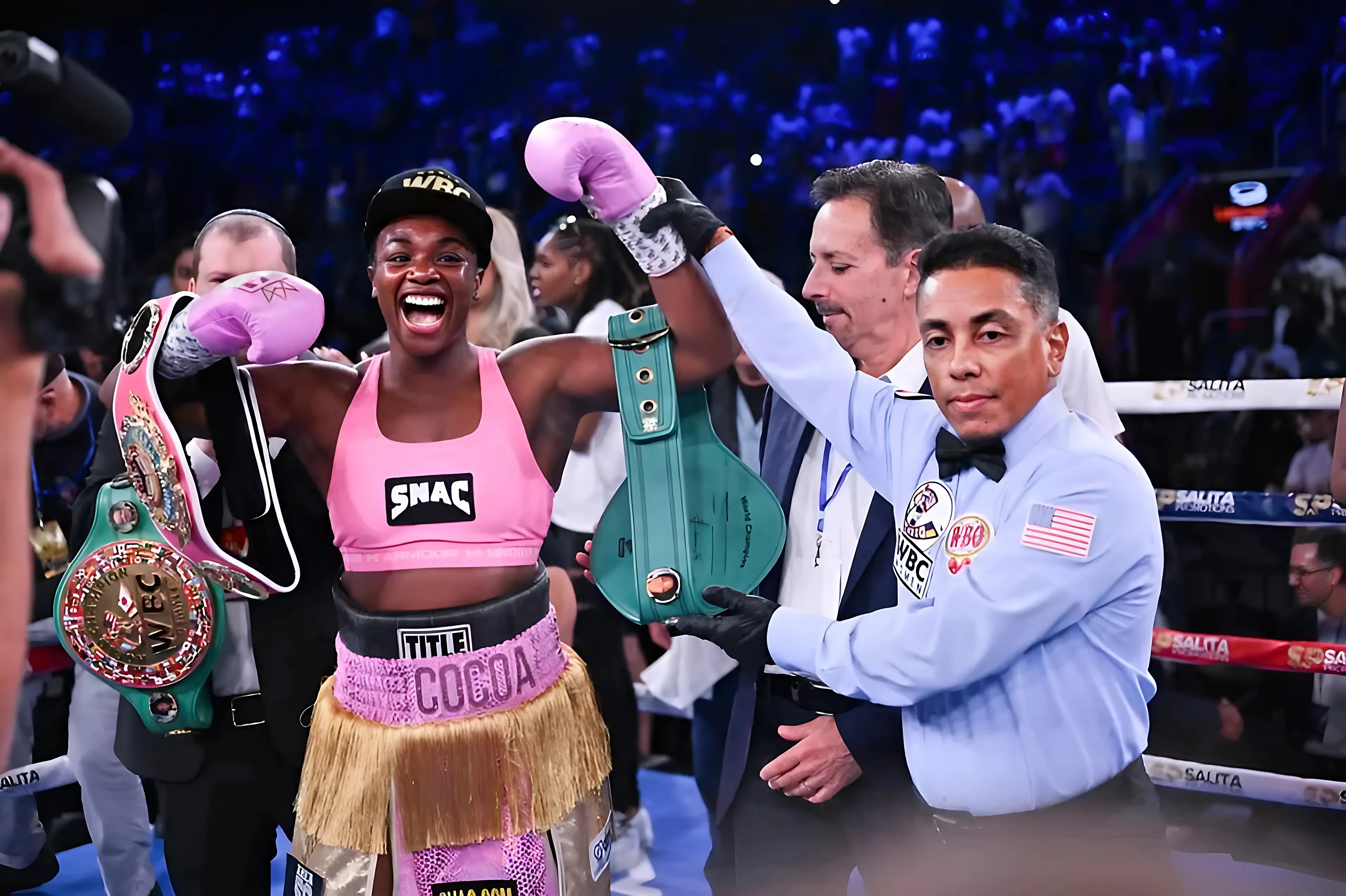 History Made: Shields Outshines Perkins in Historic Women's Boxing Showdown for Undisputed Heavyweight Title trucc