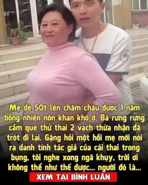 Mẹđẻ lên trông cháu