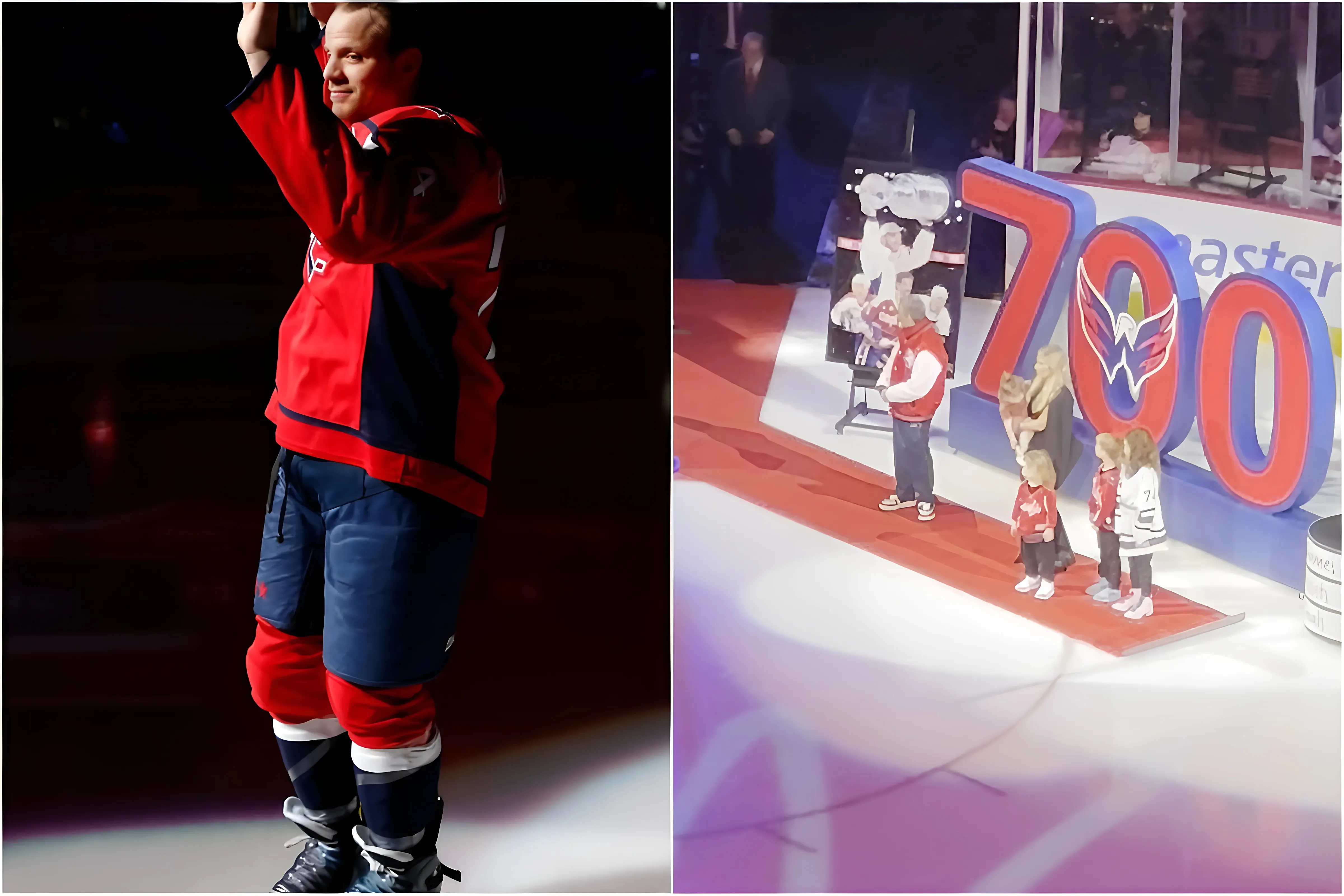 Capitals Celebrate Carlson with Custom Painting and Special Gifts for 700 Points trucc