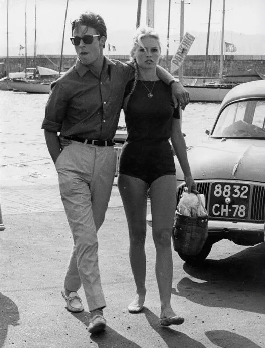 Brigitte Bardot and Alain Delon on the French Riviera: a Classic Picture of Glamour Brigitte Bardot and Alain Delon on the French Riviera: a Classic Picture of Glamour