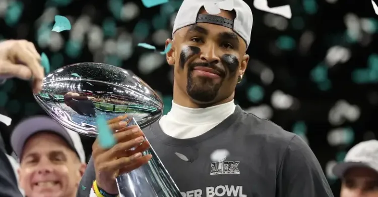 Eagles’ QB Jalen Hurts Gives Double Bird to His Critics in Super Bowl Masterpiece