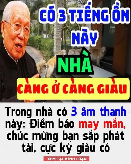 Trong nhà có 3 âm thanh này: Điềm báo may mắn, chúc mừng bạn sắp phát tài cực kỳ giàu có