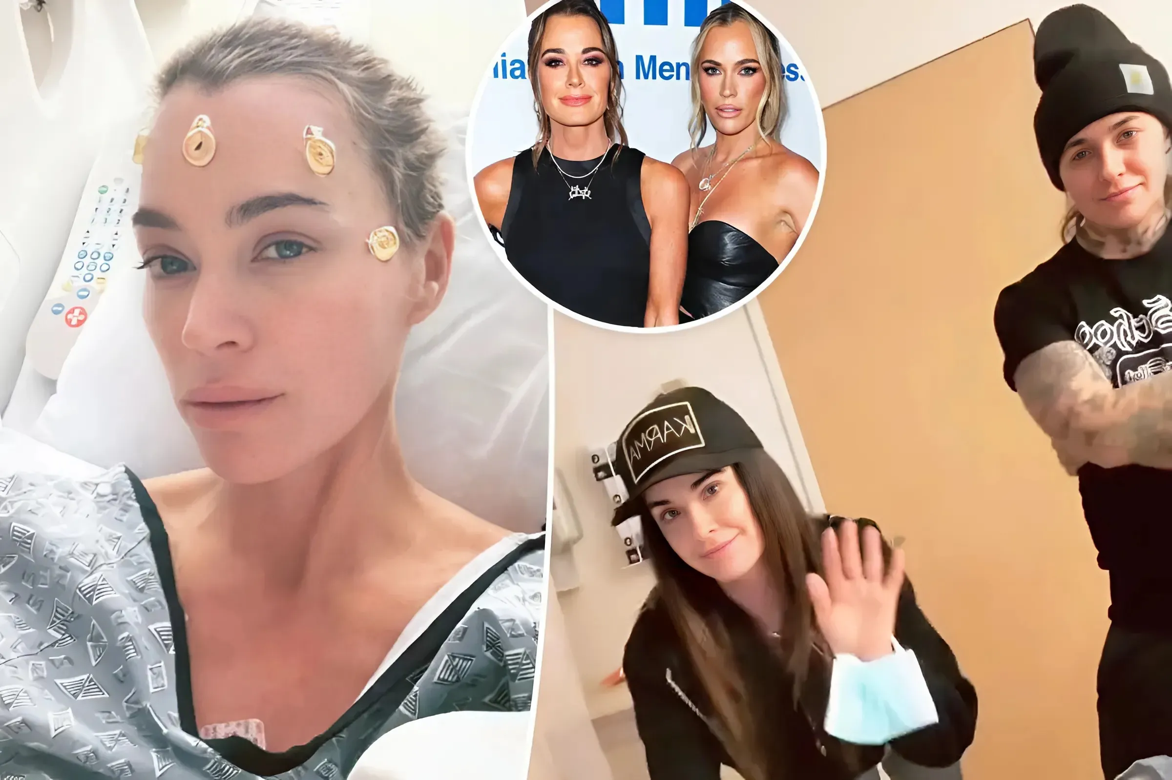 Kyle Richards and Morgan Wade Support Teddi Mellencamp as She Gets Her Hair Shaved Off Ahead of Brain Surgery, Plus Edwin Visits Her at Hospital as Tamra and Andy Also Show Support