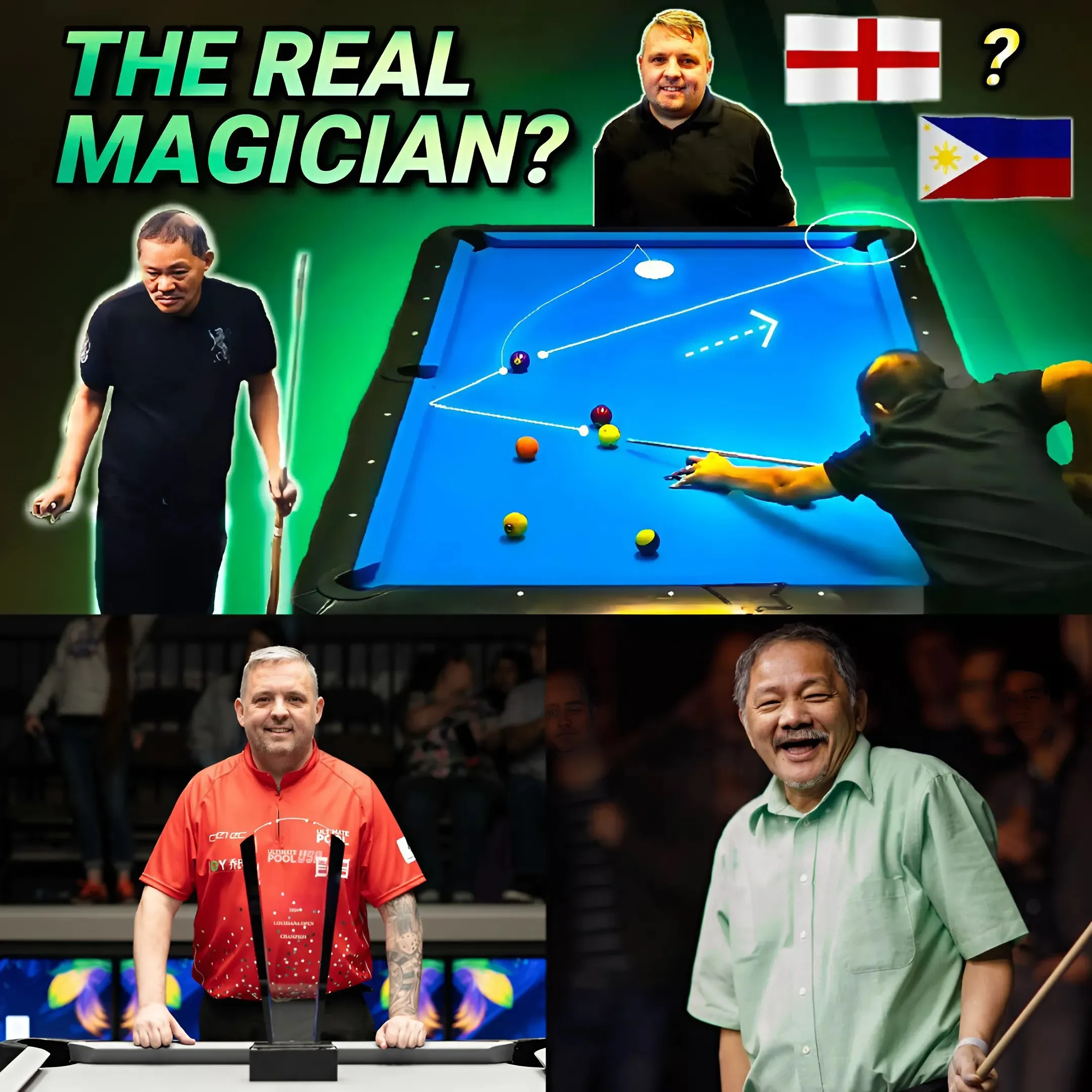 Efren Reyes: The Magical Encounter Between a Billiards Legend and Billiards Magic From England - Battle of the Champions!