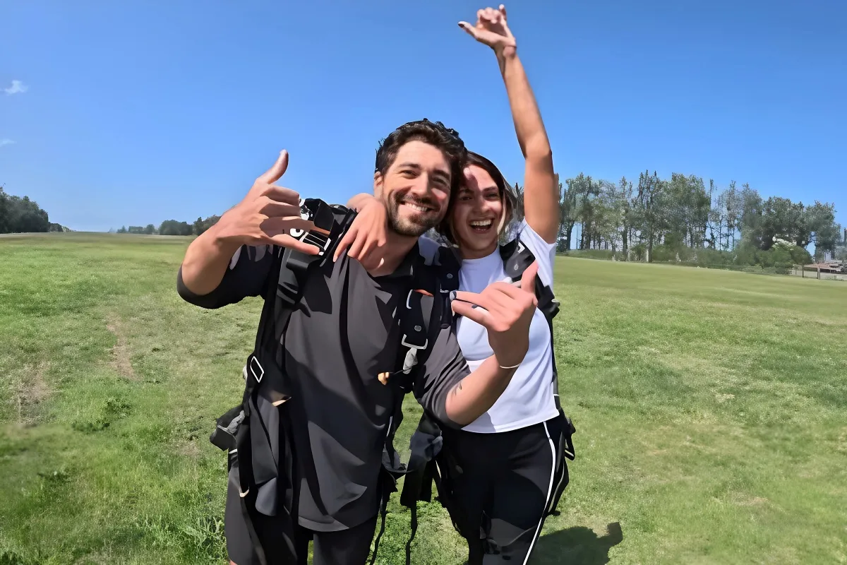 Joey Graziadei & Kelsey Anderson Go Skydiving Together and Check It off Joey’s Bucket List tram