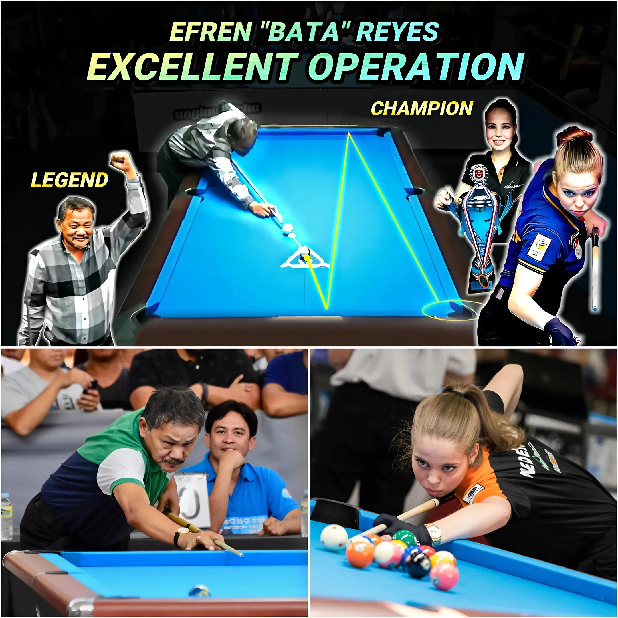 Efren 'BATA' Reyes: Philippine National Hero Makes a Splash With Magic Shots in Germany!