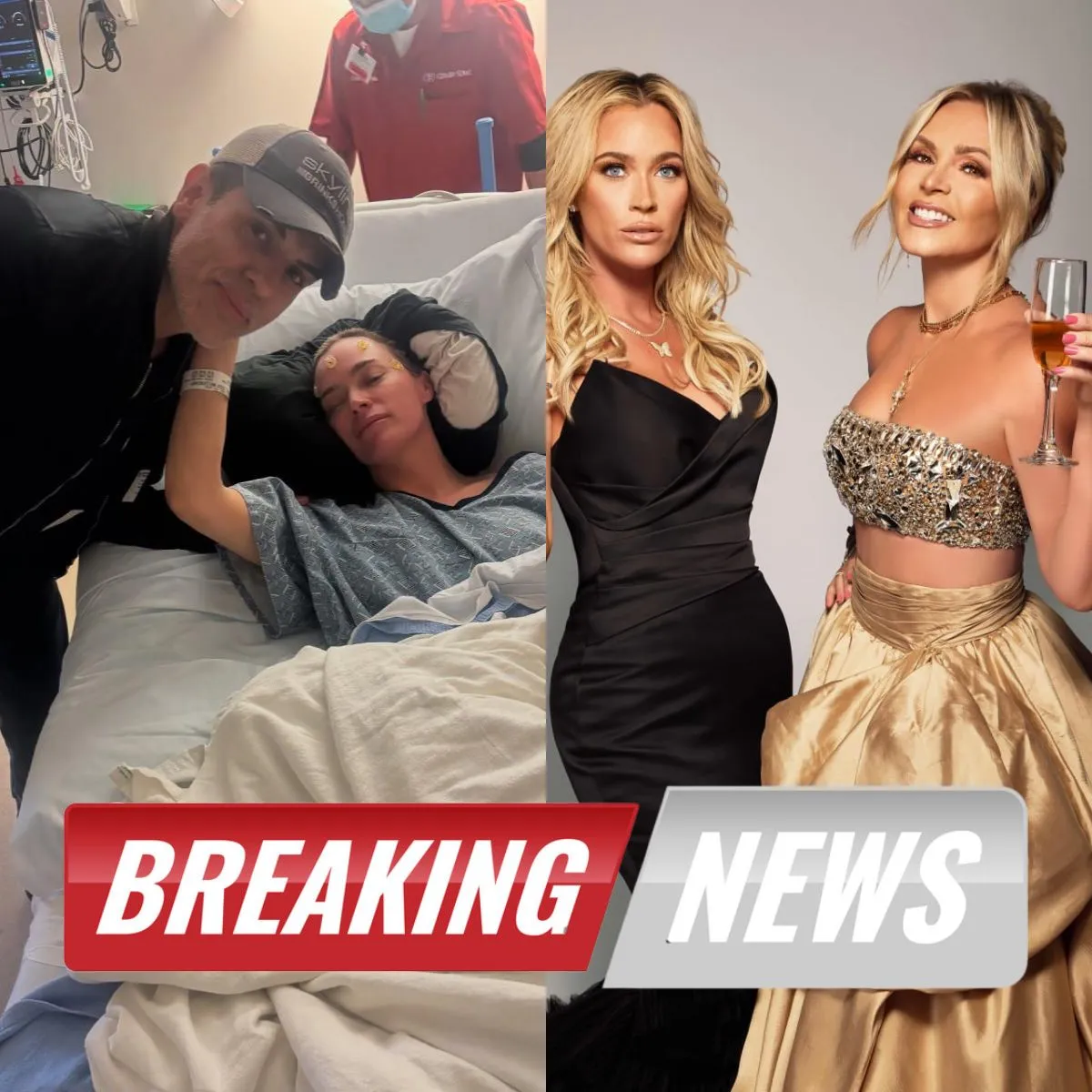 Tamra Judge cries announcing Teddi Mellencamp’s podcast break after brain surgery: ‘Prayers, please’