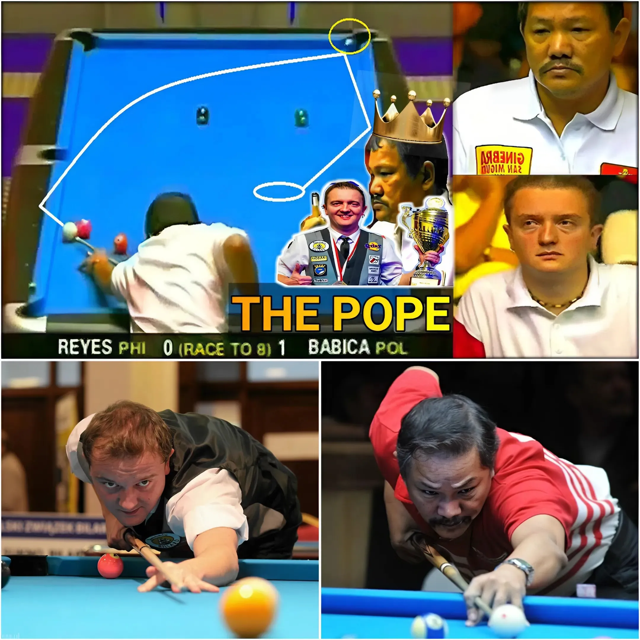 Shocking Showdown: Efren "Bata" Reyes Challenges Polish Legend Rodaslaw Babica – Where Legends Are Born!