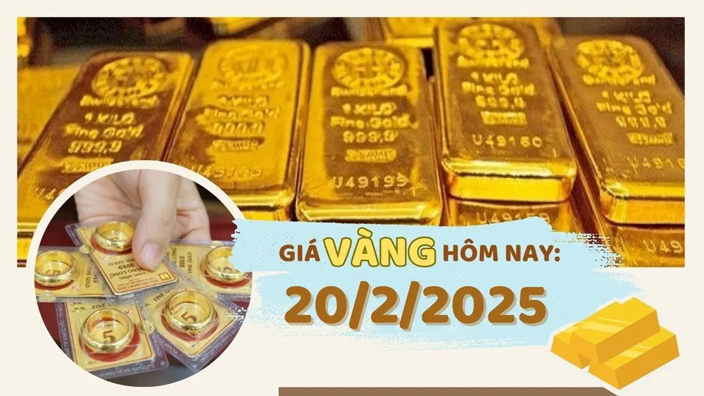 Giá vàng hôm nay 20/2: Tăng vọt hơn 1 triệu đồng/lượng