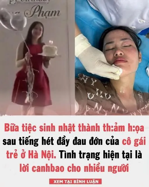 Bữa tiệc sinh nhật sau tiếng hét đầy của cô gái trẻ