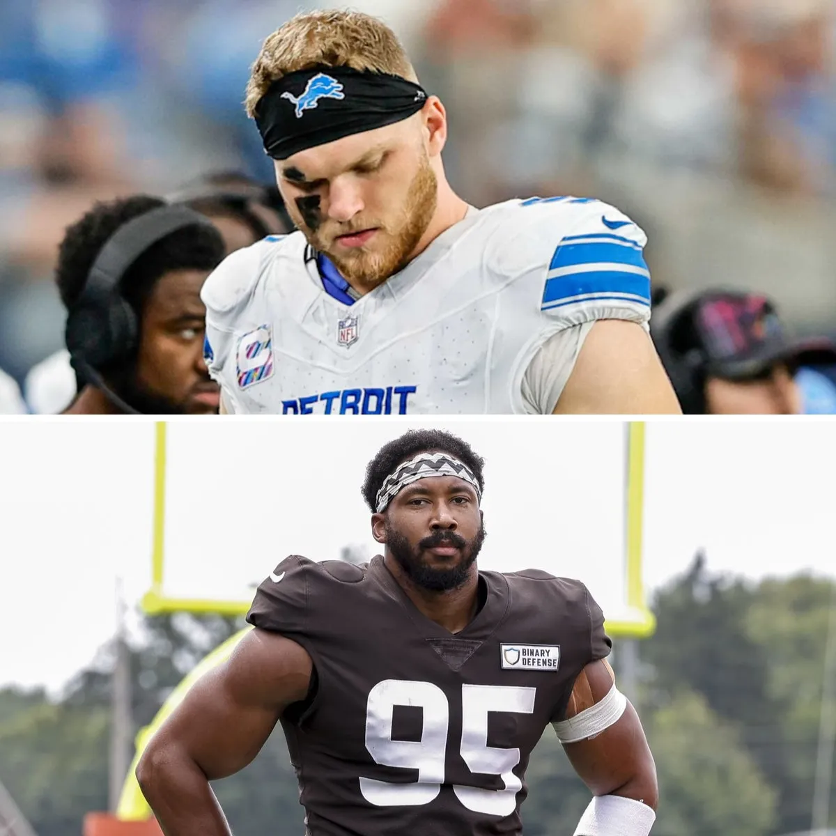 Lions star Aidan Hutchinson's 'deadly' reaction to Myles Garrett trade possibility