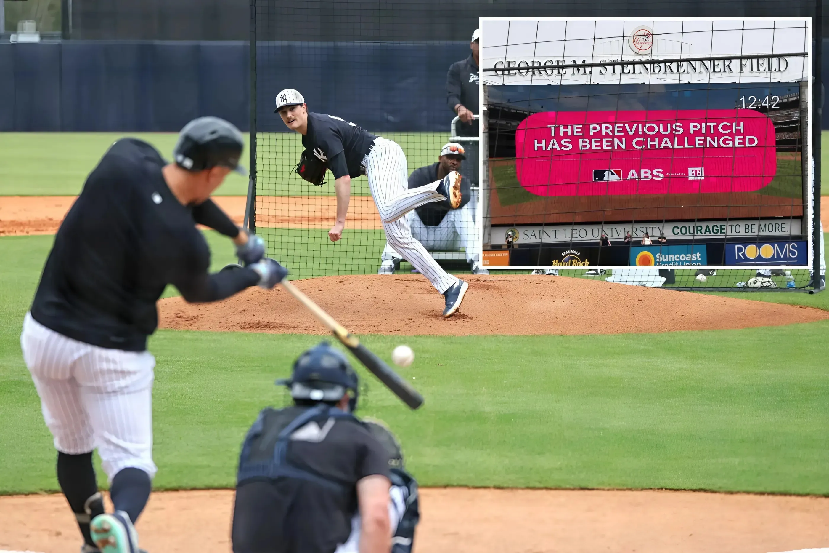 Yankees get first look at MLB’s automated ball-strike system