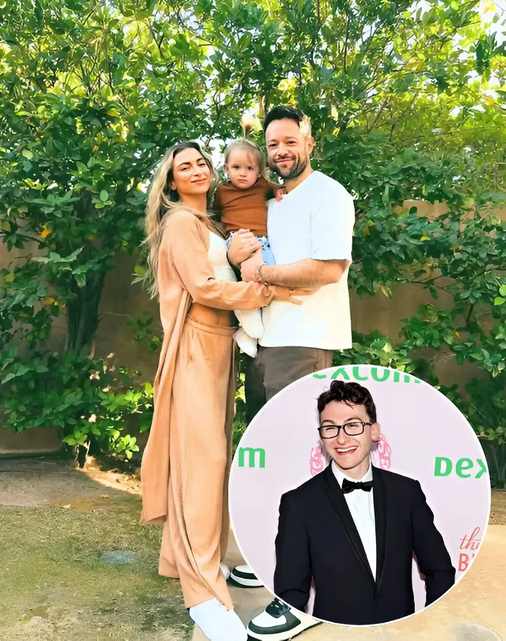 Stephen Nedoroscik makes his feelings known as Daniella Karagach's daughter watches him perform the pommel horse routine during DWTS live rehearsals