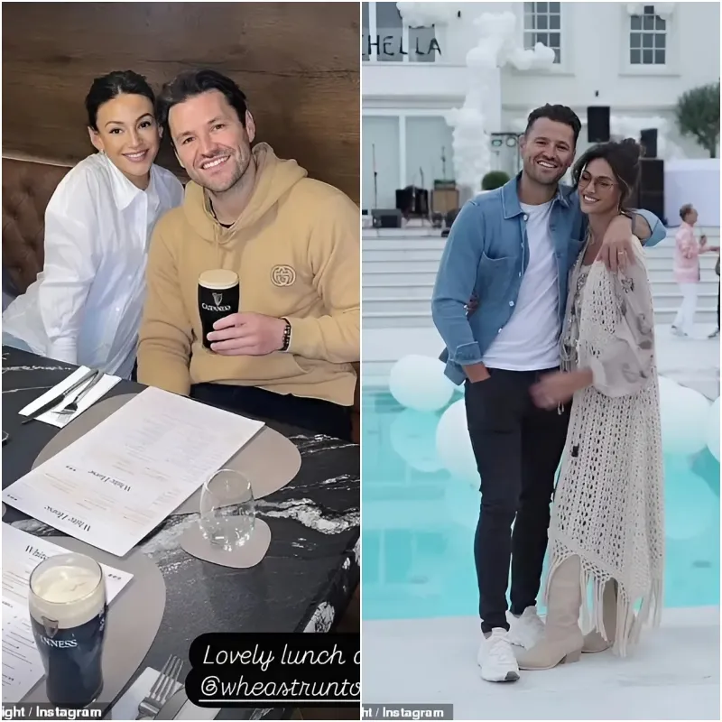 Mark Wright and his pregnant wife Michelle Keegan enjoy lunch date as couple put on a brave face following terrifying burglary ngocc