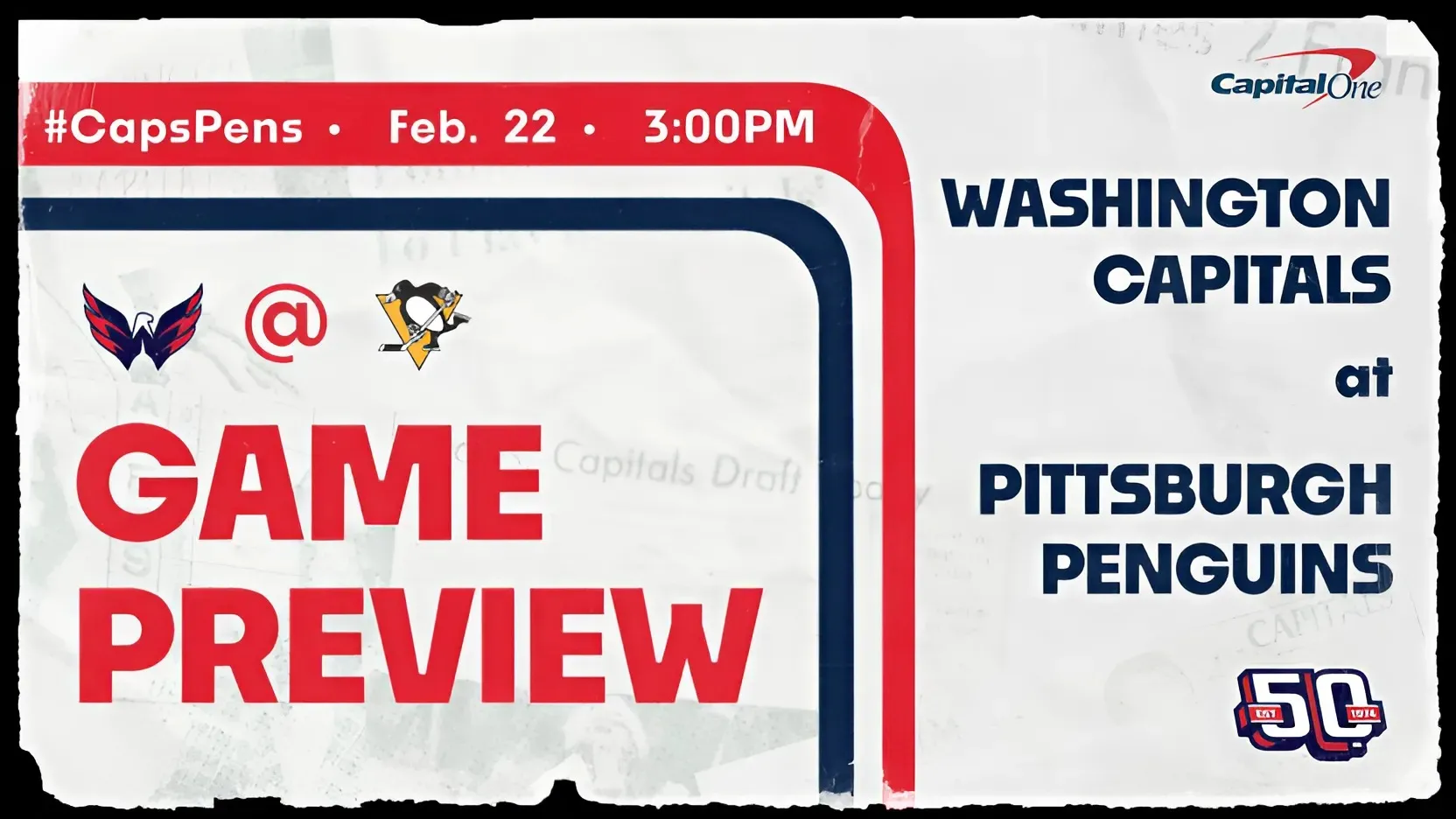 Caps resume play with weekend set of back-to-backs, starting Saturday vs. Pens trucc