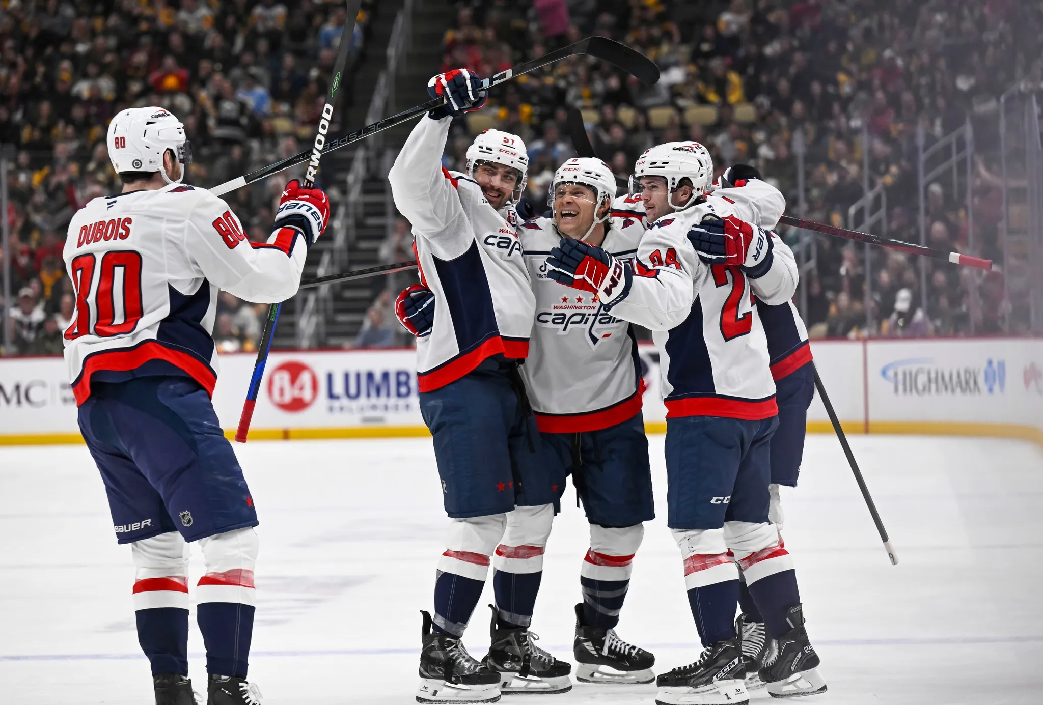 Chychrun’s 2 Goals Lead Capitals to 8-3 Dismantling of the Penguins