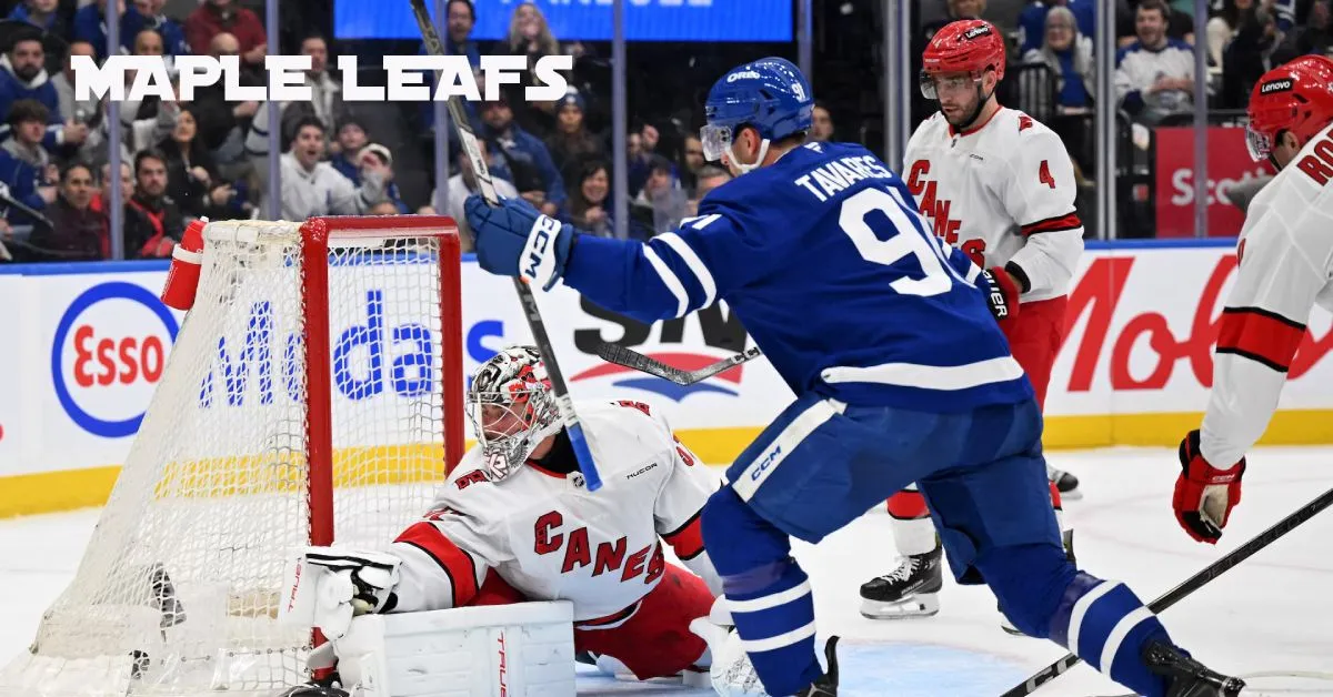 Maple Leafs build big lead, finish off Hurricanes