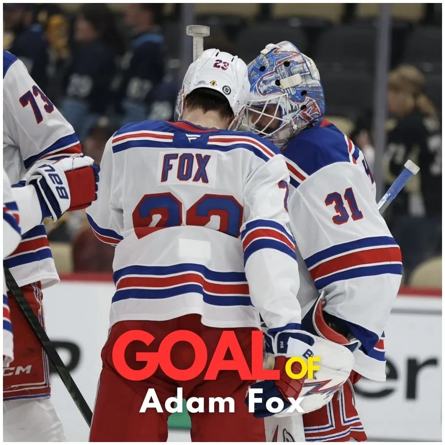 Adam Fox helps Rangers slide past Penguins