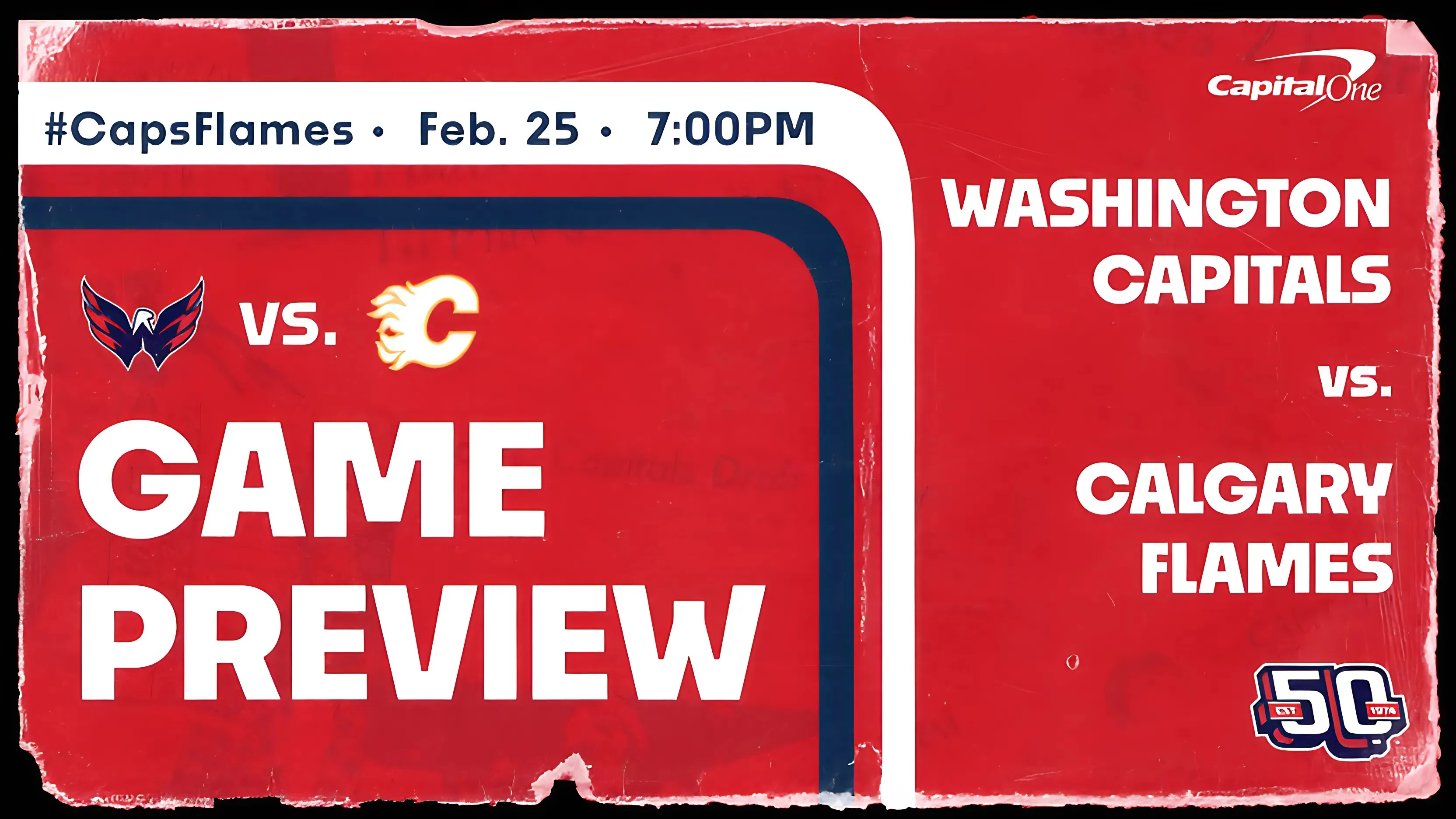 Caps Aim to Stay Hot vs. Flames trucc