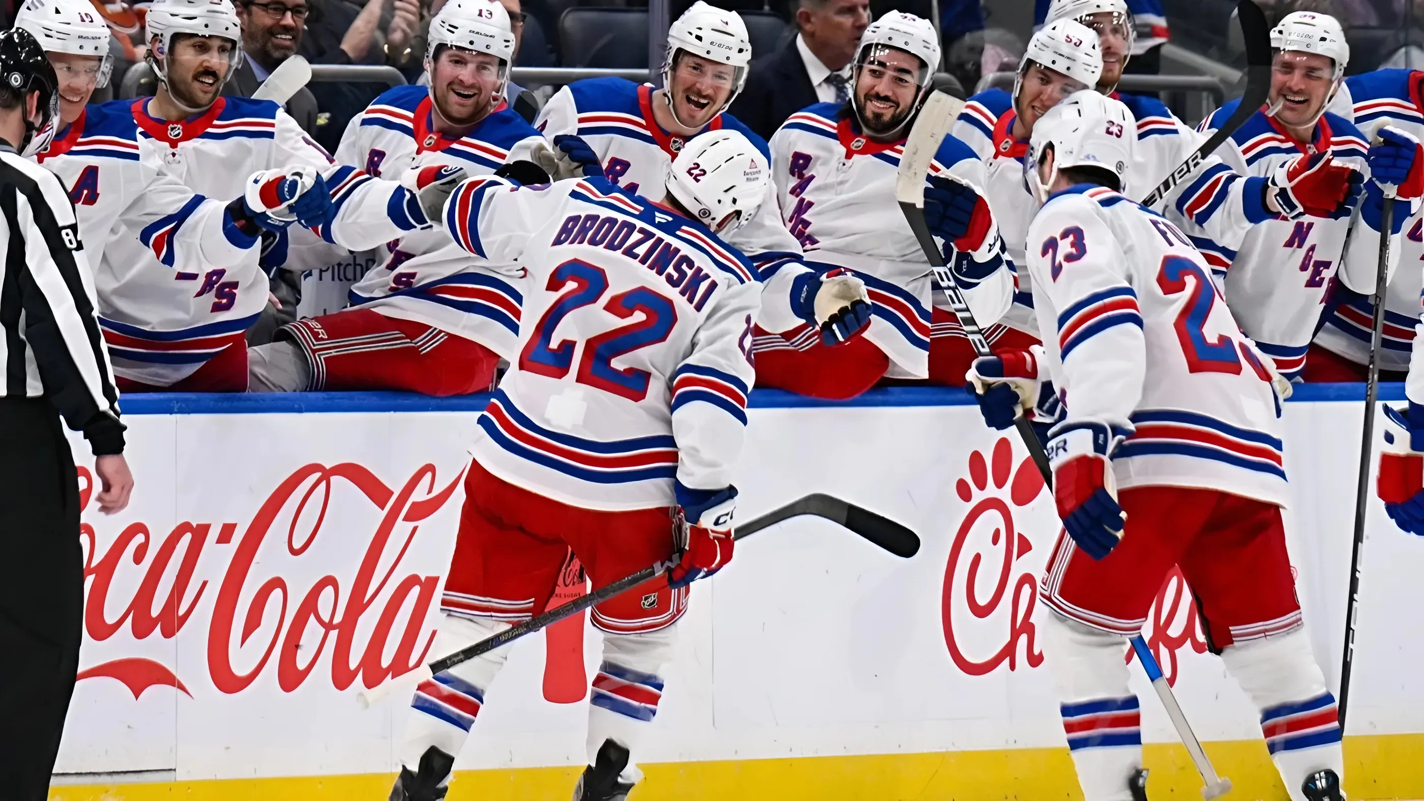 Jonny Brodzinski, Rangers overwhelm Islanders