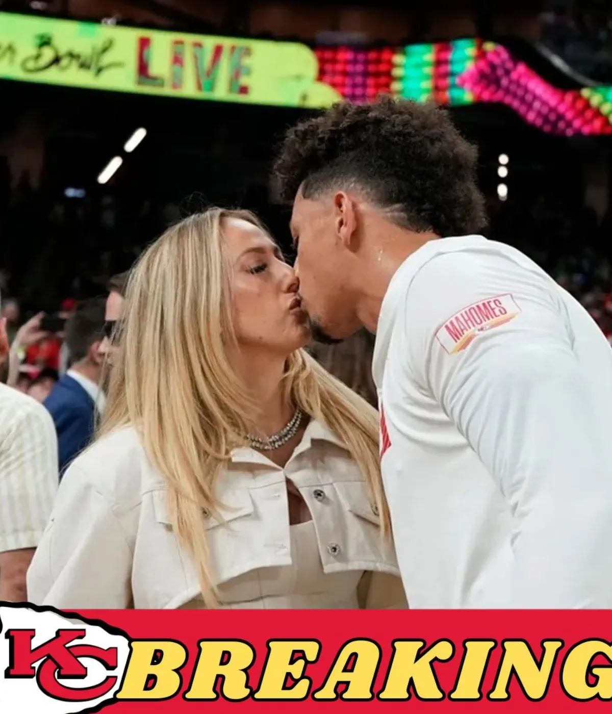 Brittany Mahomes and Patrick Mahomes go off like wild lovebirds on an adults-only date