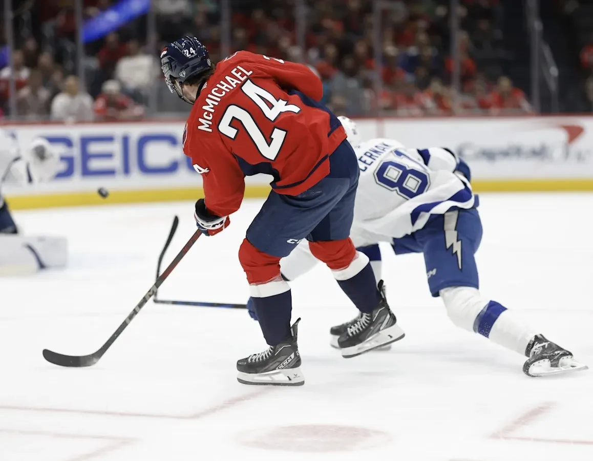 Washington Capitals fall 3-1 to Tampa Bay Lightning for third loss in a row