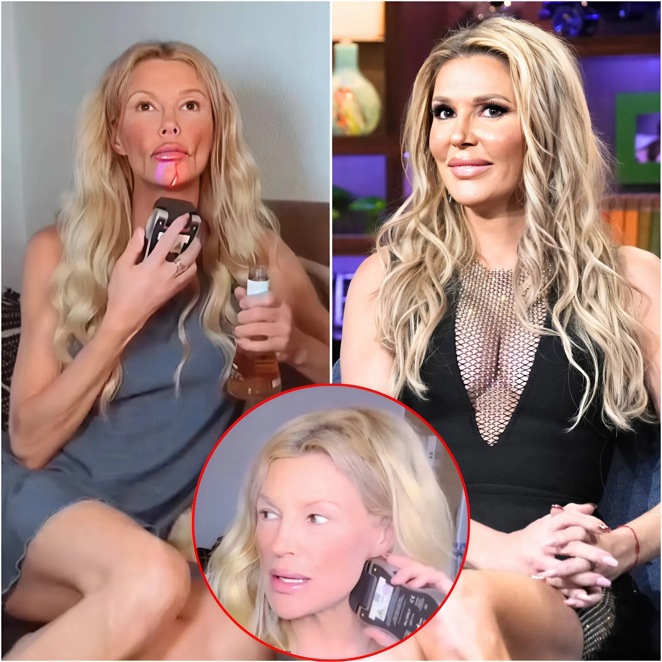 Brandi Glanville, 52, shows off her changing face as she tries out beauty treatment amid her disfiguring skin condition woes