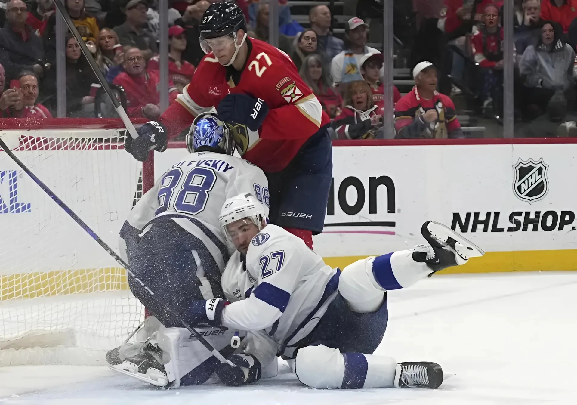 Barkov scores twice as Panthers beat Lightning 2-1 and snap Tampa Bay's 8-game winning streak