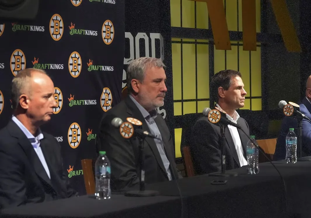 Bruins CEO voices support of Cam Neely, Don Sweeney after Brad Marchand trade