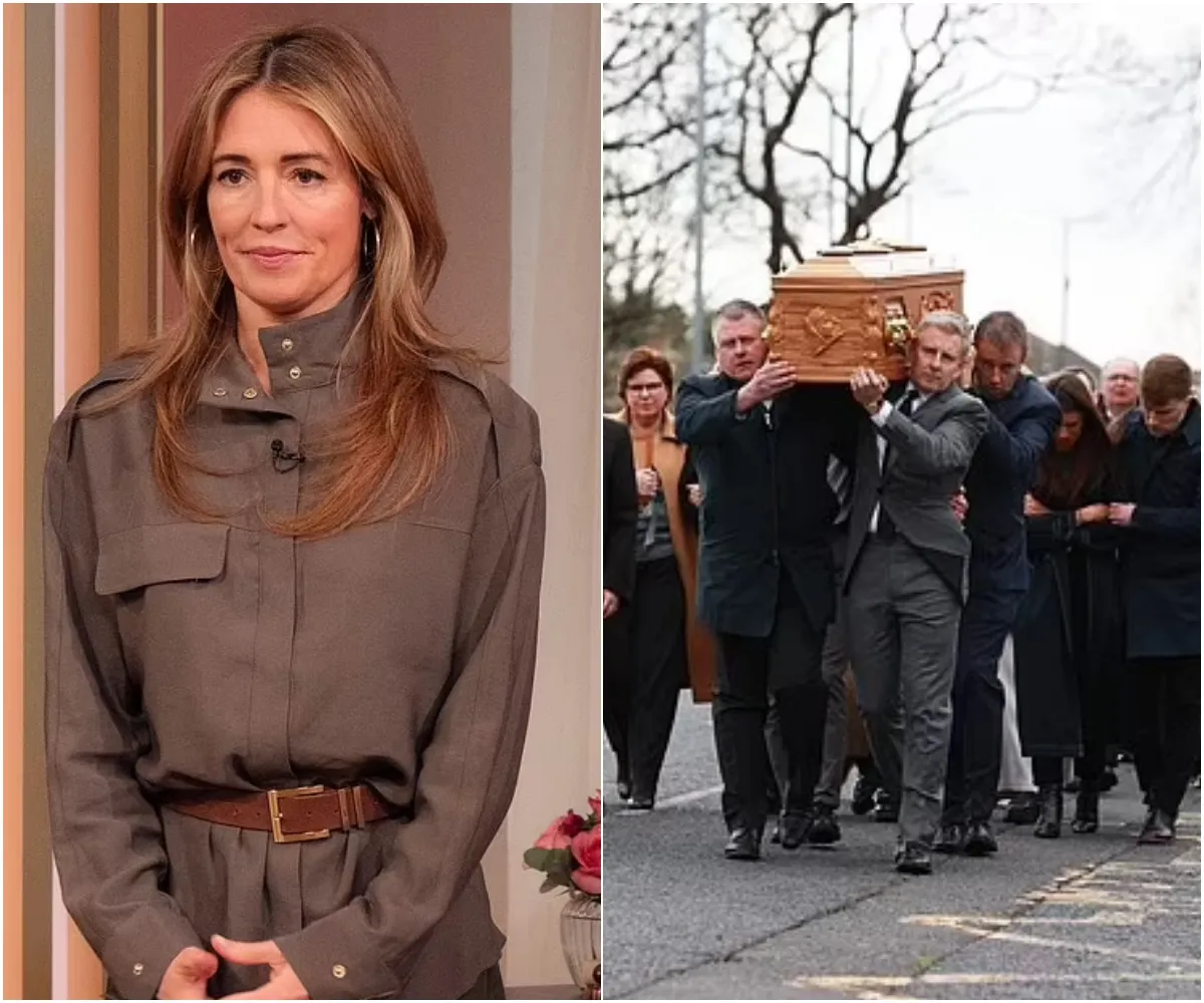 The real reason Cat Deeley missed her mother-in-law's funeral is revealed after her bereft husband Patrick Kielty was seen carrying the coffin into the service- suong