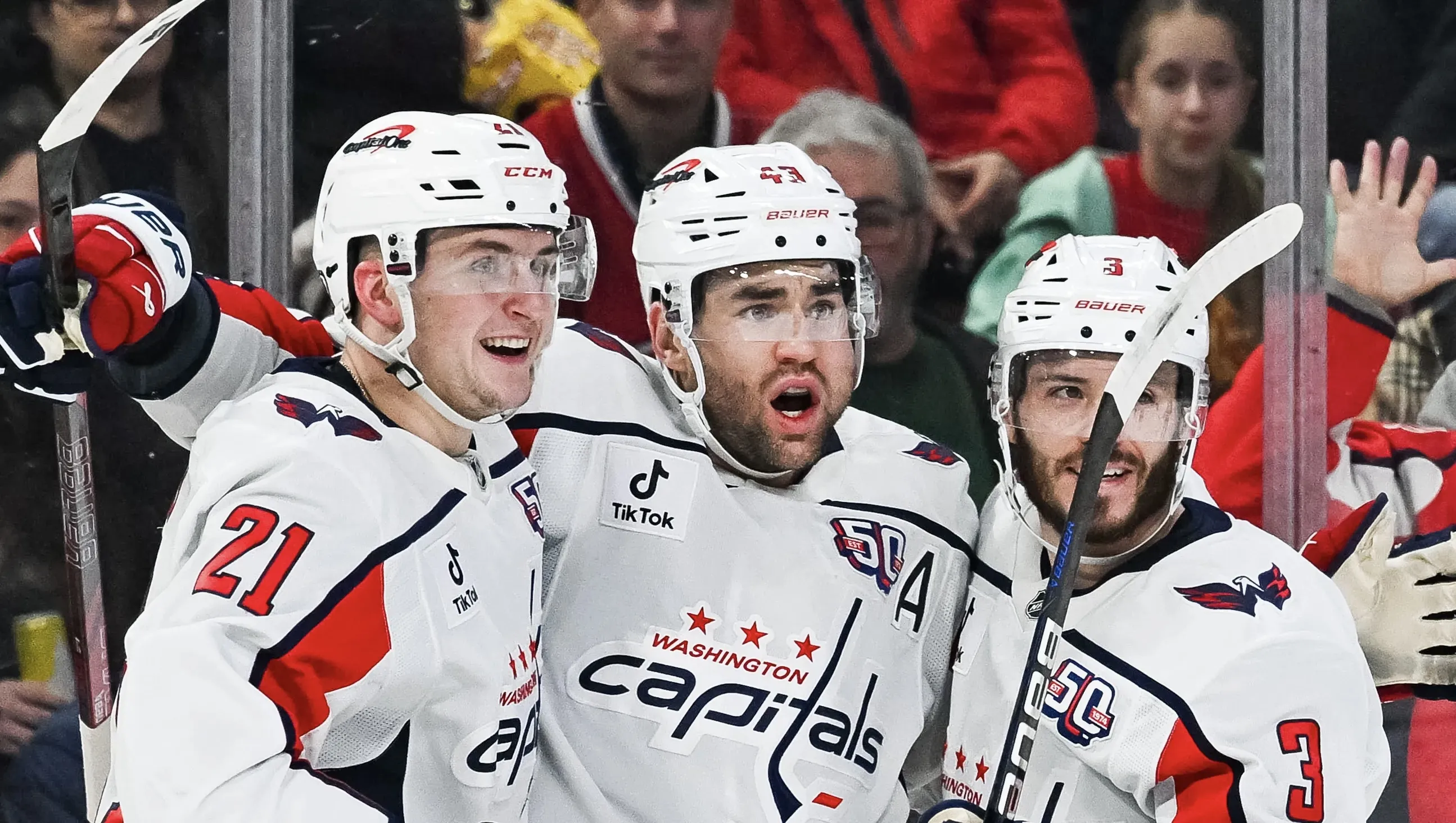 NHL's 3rd Star of the Week Tom Wilson needed more than 20 stitches to close cut on lip after taking another puck to face