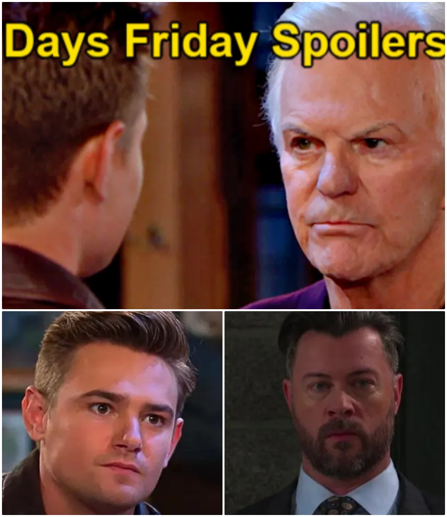 Days of Our Lives spoilers for Friday, March 14: Johnny’s world is turned upside down. Meanwhile, Holly and Doug III plan.