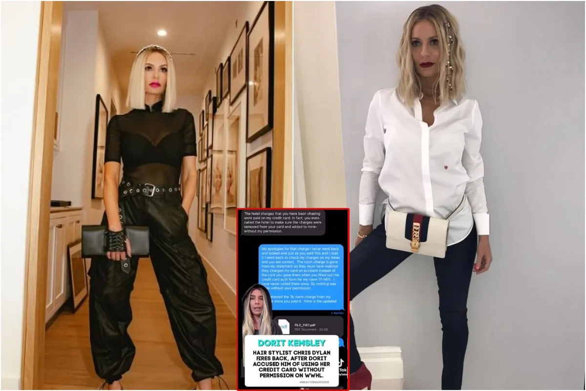 Dorit Kemsley's hairstylist posts text messages accusing her of not paying him