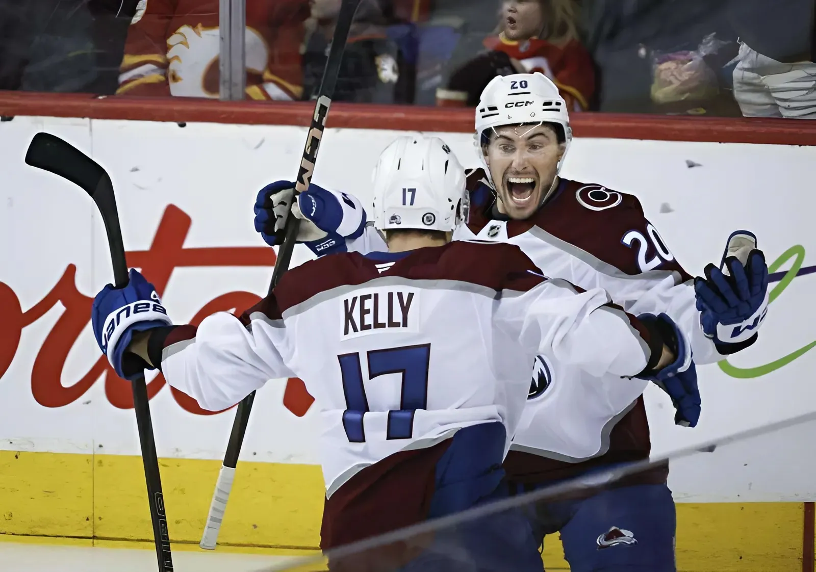 Parker Kelly scores 2 as Avalanche beat Flames 4-2 to move to 7-0-1 in last 8 games