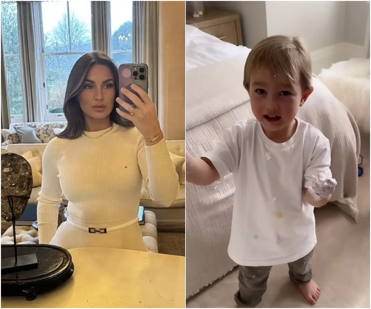 Sam Faiers left horrified over son Edward's 'damage' to her £2million Surrey mansion as she's heard screaming for sister Billie Faiers - suong