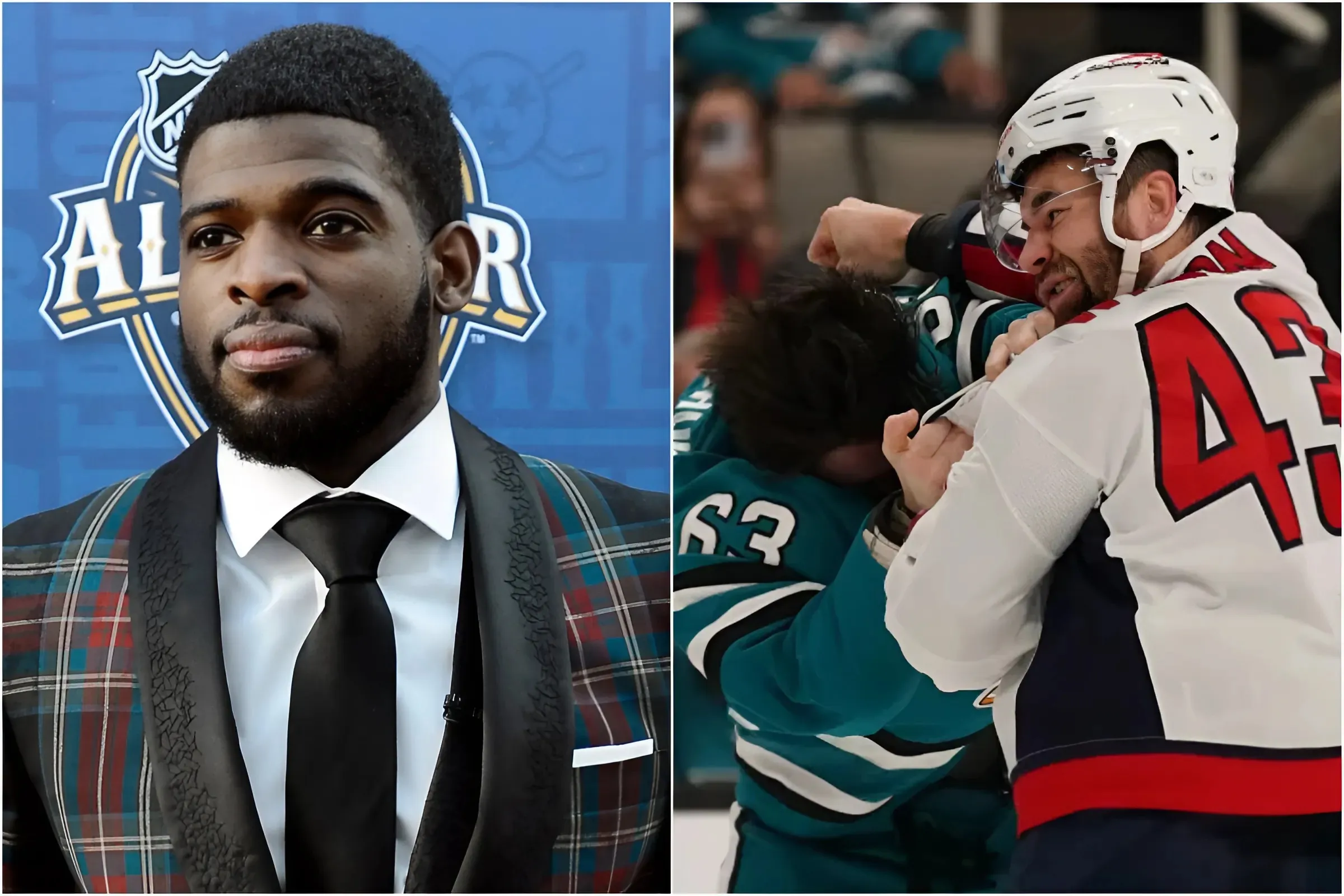 P.K. Subban's Succinct Response to Capitals-Sharks Fight Involving Tom Wilson trucc