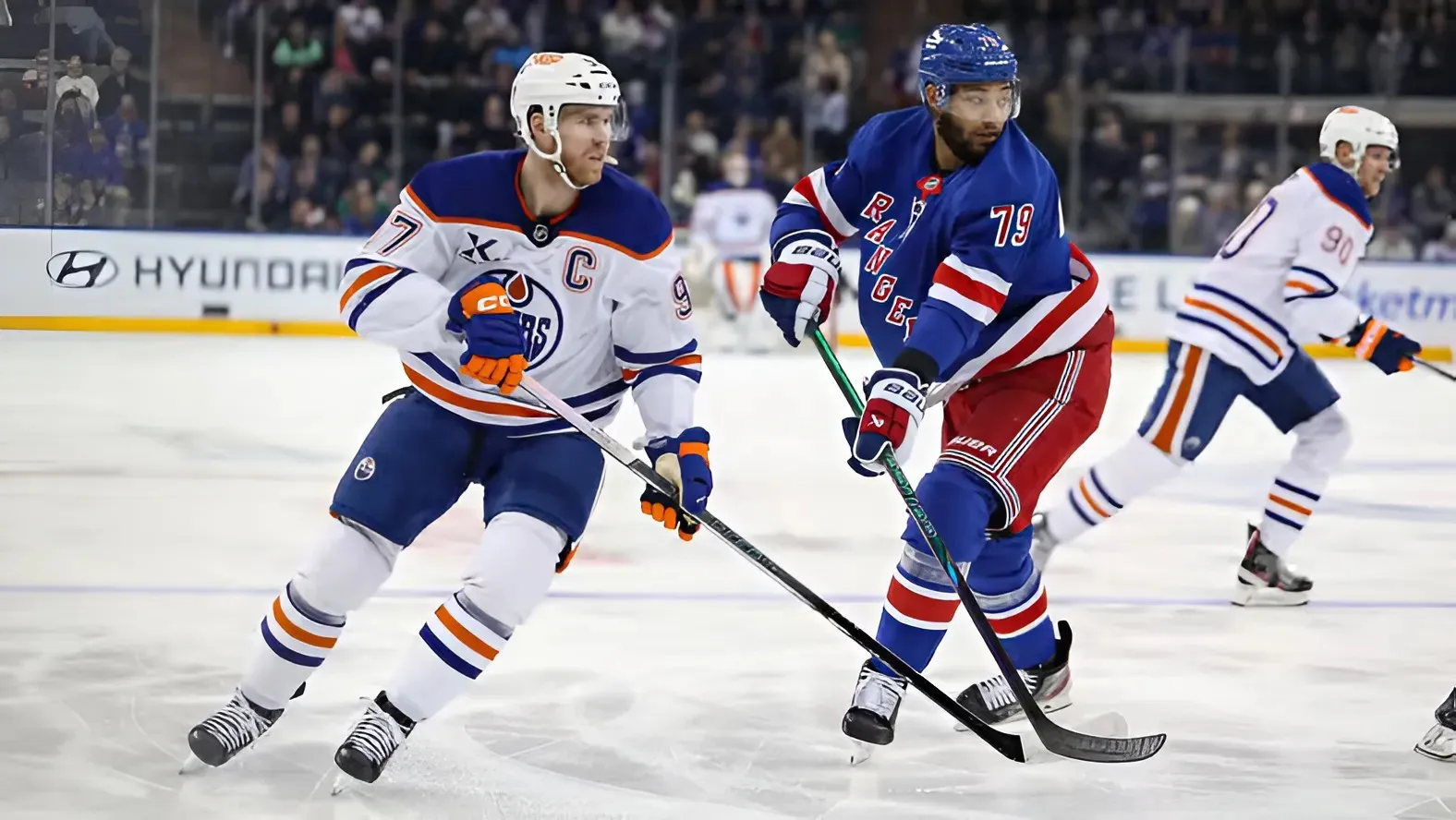 Rangers fall short in tight defensive battle, lose 3-1 to Oilers