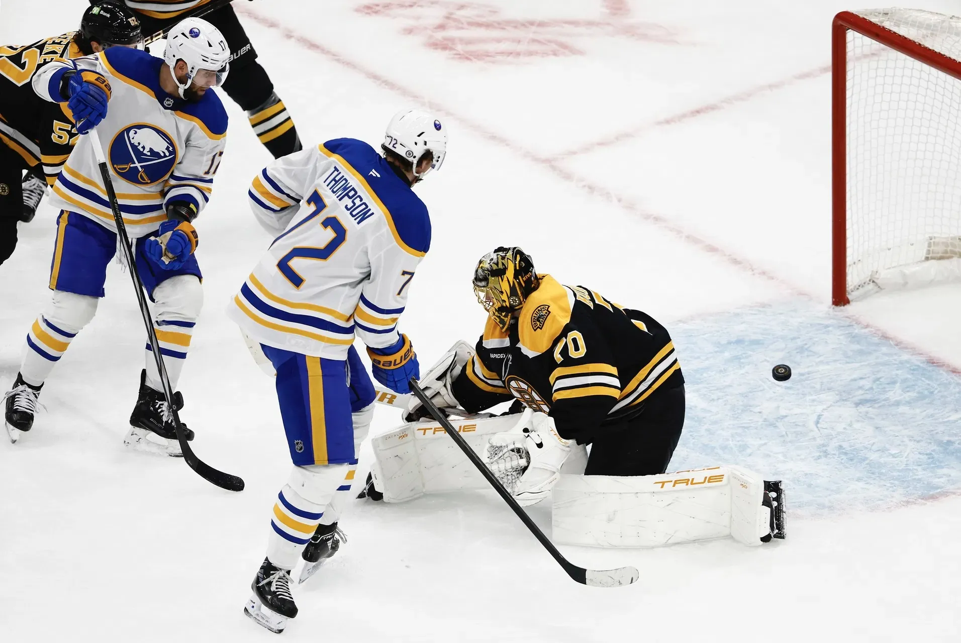 Boston Bruins waste insane Joonas Korpisalo save in overtime loss to Buffalo Sabres