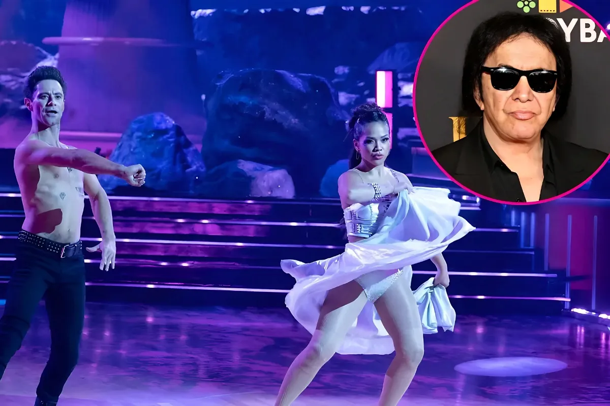 Jenn Tran and Sasha Farber React to Gene Simmons Calling Them a 'Steamy Couple' on ‘DWTS tram