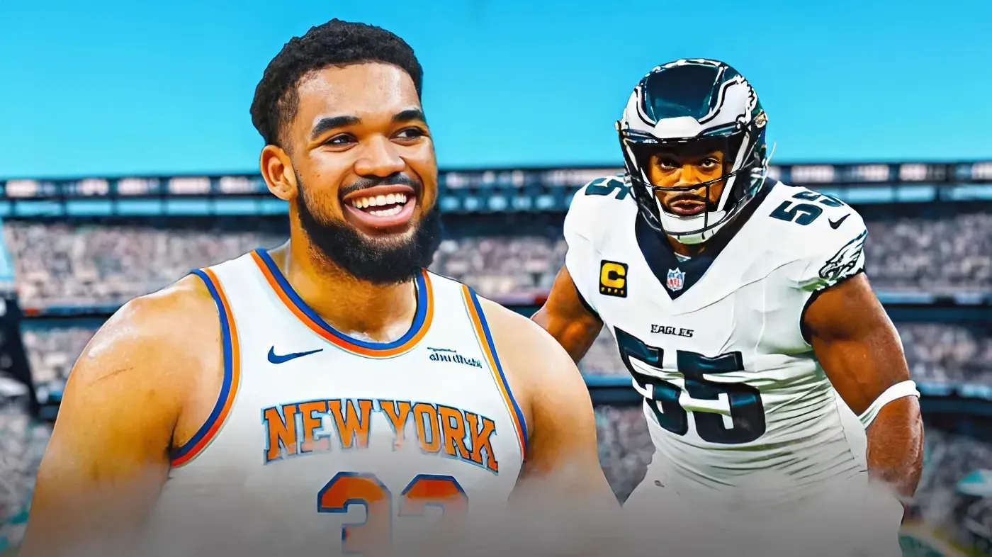 Karl-Anthony Towns' perfect 1-word reaction to Brandon Graham's Eagles retirement