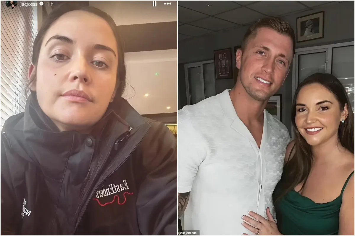 Jacqueline Jossa looks downcast as she returns to work at EastEnders amid her shock split from husband Dan Osborne ngocc