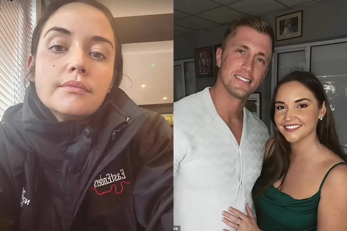Jacqueline Jossa looks downcast as she returns to work at EastEnders amid her shock split from husband Dan Osborne liennhi