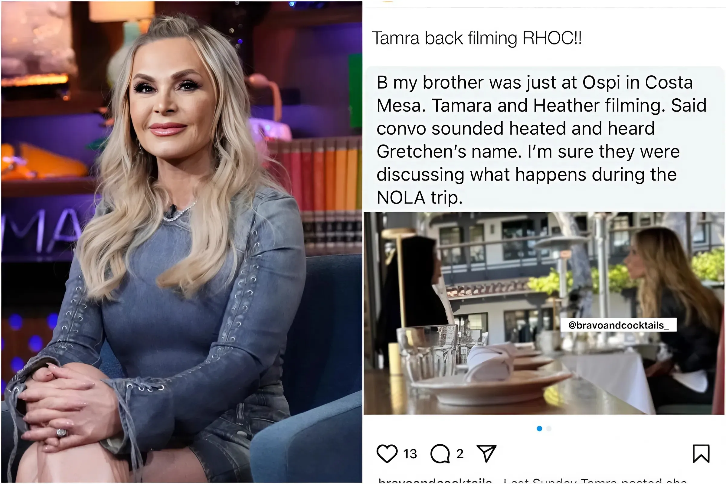 Tamra Judge Back in Action: Spotted Filming RHOC Despite Previous 'Quit' Announcement trucc