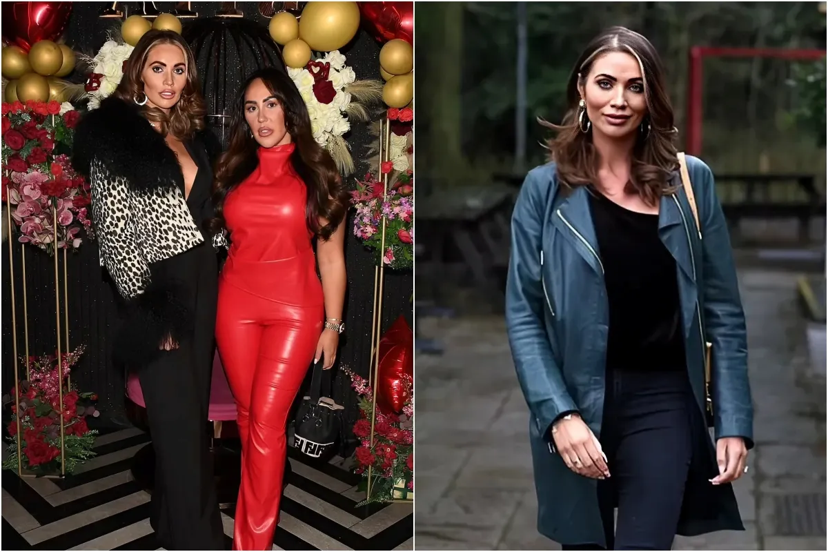 Amy Childs showcases her two-stone weight loss in black jumpsuit alongside PVC ngocc