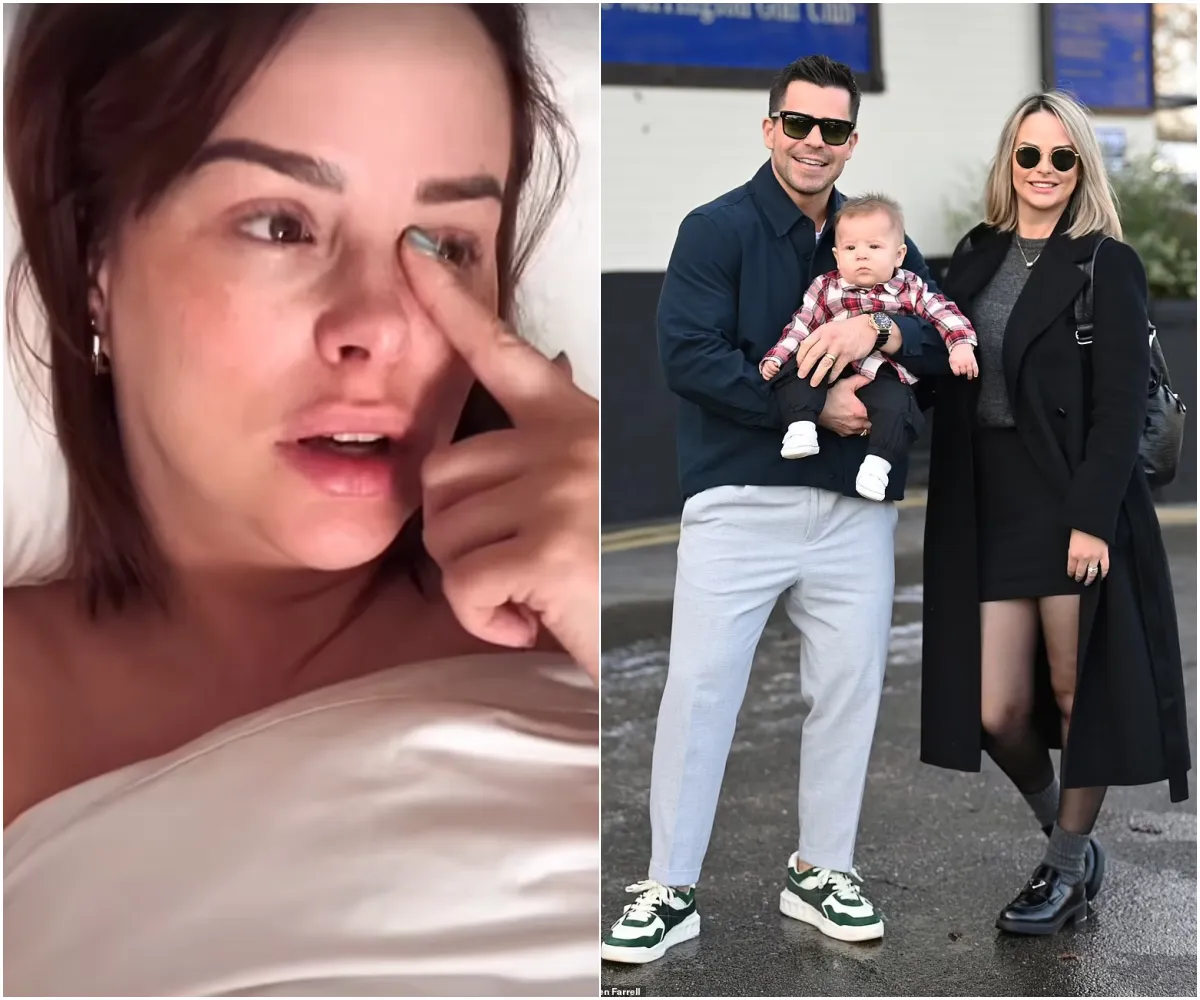 Rhian Sugden slams husband Oliver Mellor for 'going out drinking with his mates' while she and their son George, 11-months, are both rushed into A&E - suong