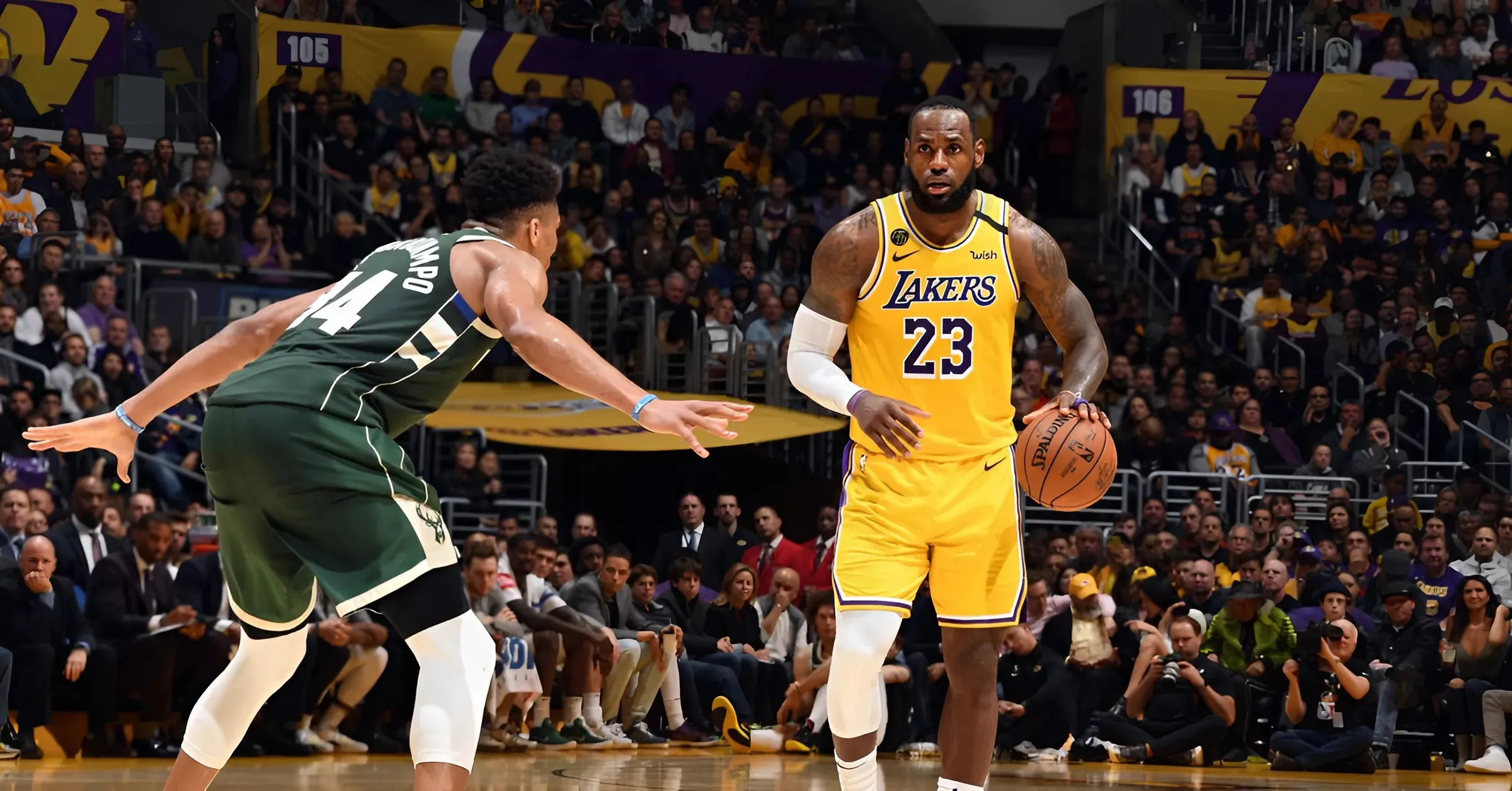 Lakers' LeBron James believes Giannis Antetokounmpo will drop 250 points in the 70s