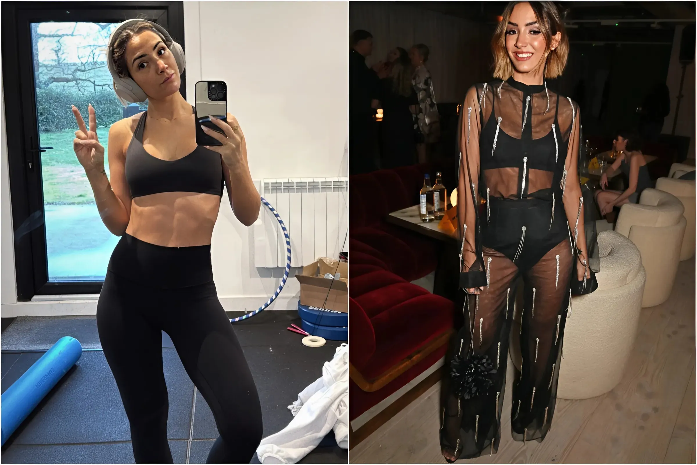 Frankie Bridge Flaunts Jaw-Dropping Abs Post-Workout in Her Home Gym trucc
