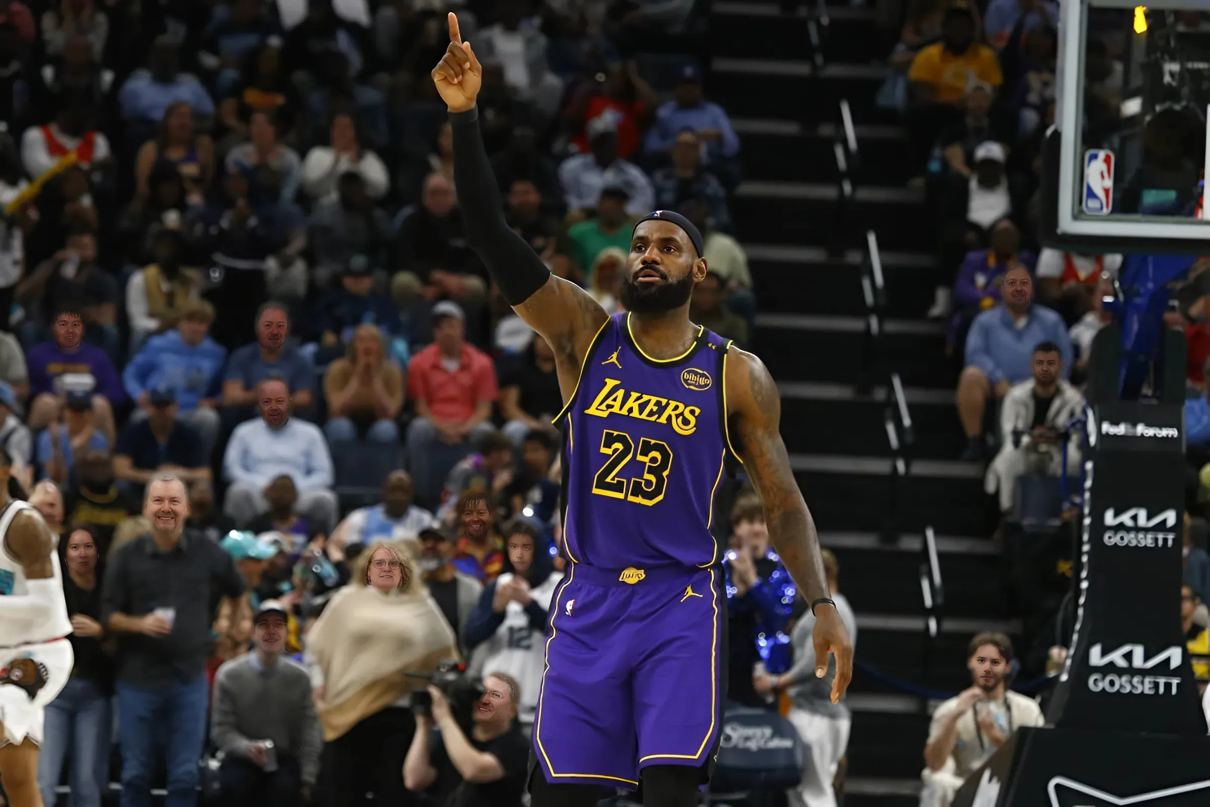 LeBron James Dapped Up Nick Wright After Grizzlies Game