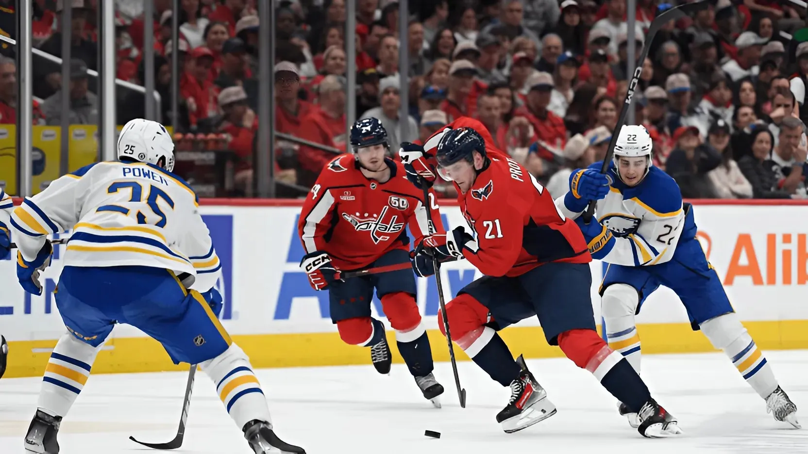 Capitals Fall To Sabres, 8-5, Alex Ovechkin Scores 890th Career Goal, Jakob Chychrun Scores Twice, Aliaksei Protas Scores 30th Goal Of The Season trucc Capitals Fall To Sabres, 8-5, Alex Ovechkin Scores 890th Career Goal, Jakob Chychrun Scores Twice, Aliaksei Protas Scores 30th Goal Of The Season trucc