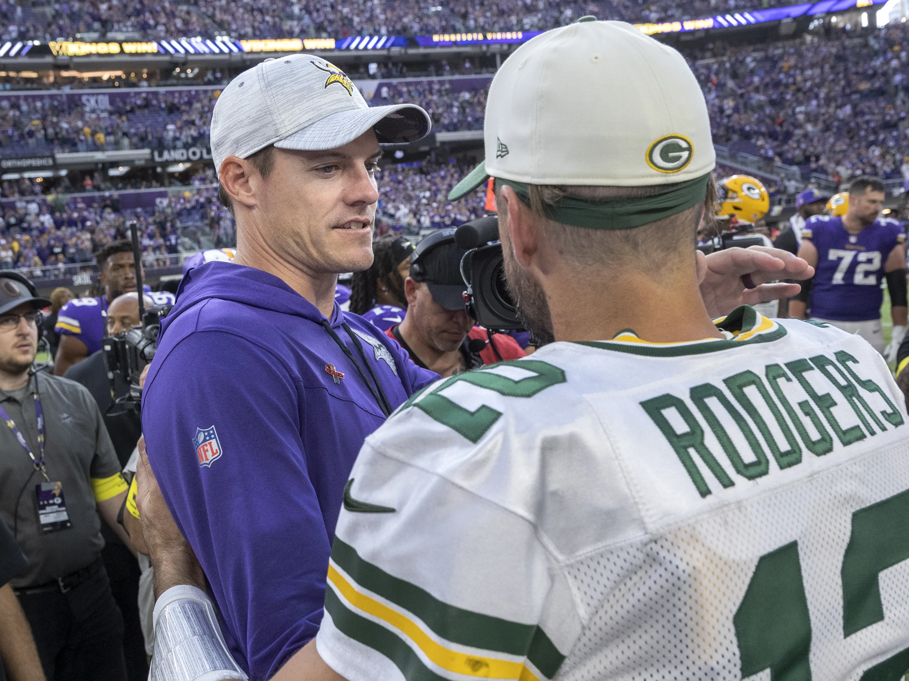 Vikings HC Kevin O’Connell Shares Why They Considered Signing Aaron Rodgers